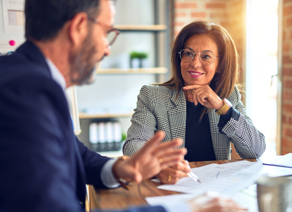 professional meeting at the office
